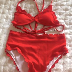 Shein wrap bathing suit